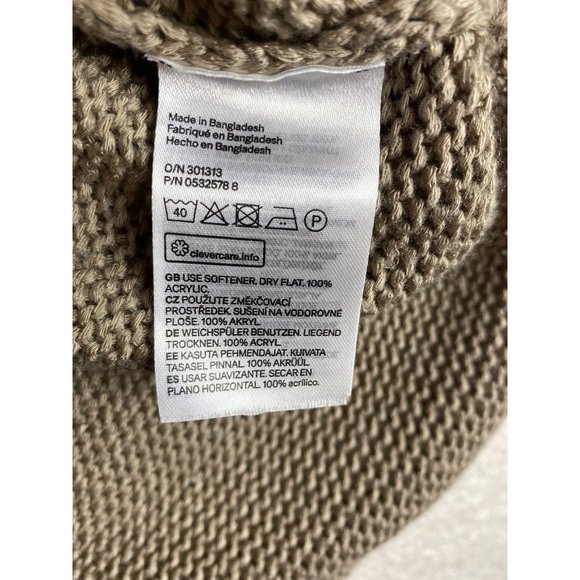 Basic H&M Tan Long Sleeve Sweater Size Small - Picture 6 of 8